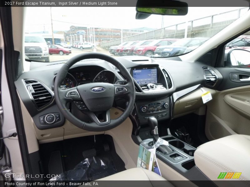 Ingot Silver / Medium Light Stone 2017 Ford Escape Titanium