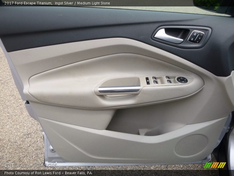 Ingot Silver / Medium Light Stone 2017 Ford Escape Titanium