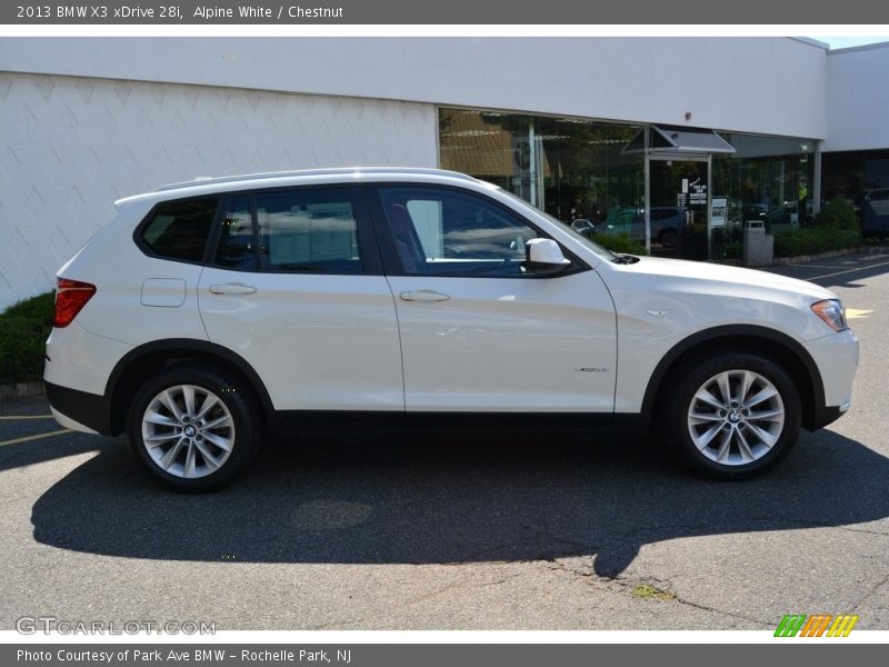 Alpine White / Chestnut 2013 BMW X3 xDrive 28i