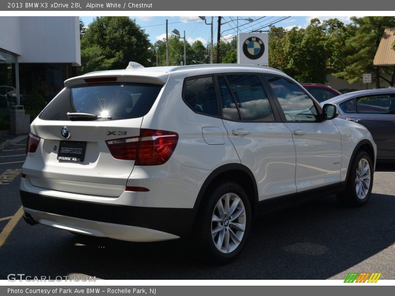 Alpine White / Chestnut 2013 BMW X3 xDrive 28i