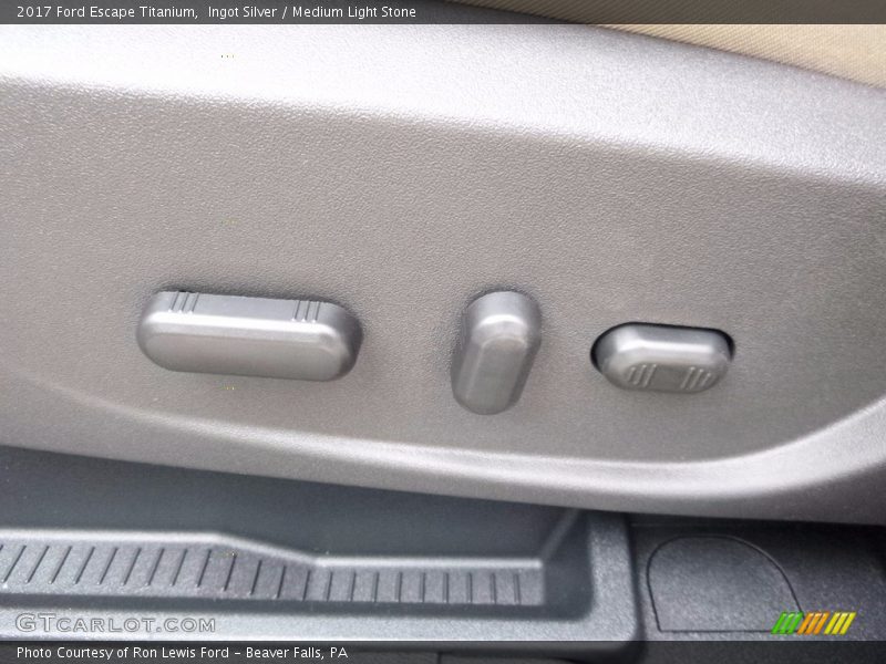 Ingot Silver / Medium Light Stone 2017 Ford Escape Titanium