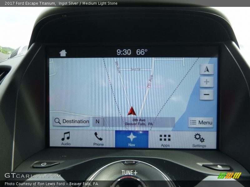 Ingot Silver / Medium Light Stone 2017 Ford Escape Titanium