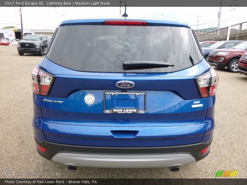 Lightning Blue / Medium Light Stone 2017 Ford Escape SE