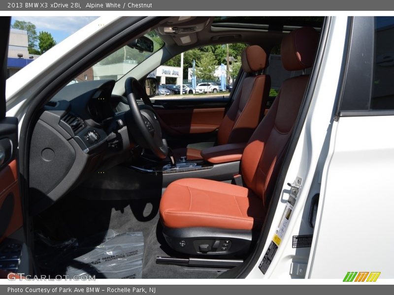 Alpine White / Chestnut 2013 BMW X3 xDrive 28i