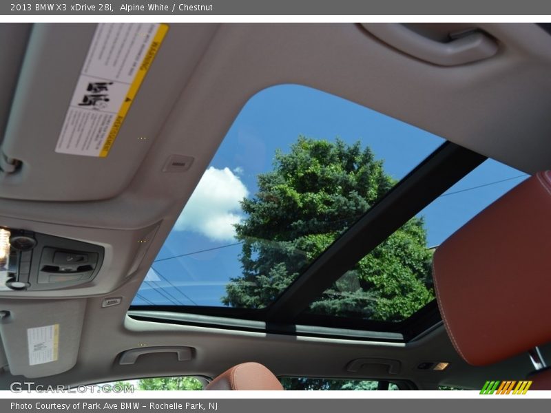 Alpine White / Chestnut 2013 BMW X3 xDrive 28i