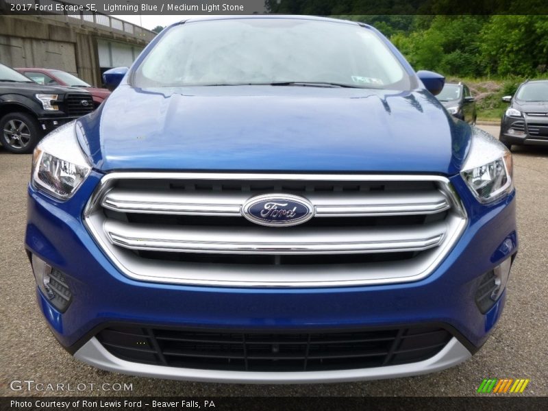 Lightning Blue / Medium Light Stone 2017 Ford Escape SE