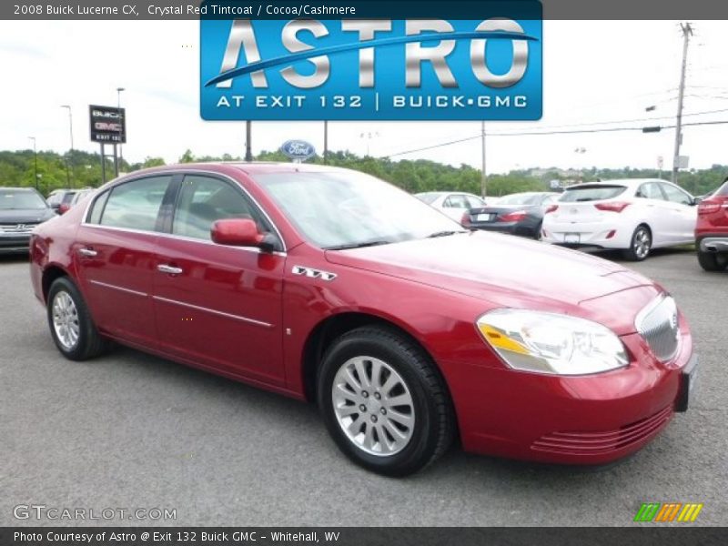 Crystal Red Tintcoat / Cocoa/Cashmere 2008 Buick Lucerne CX