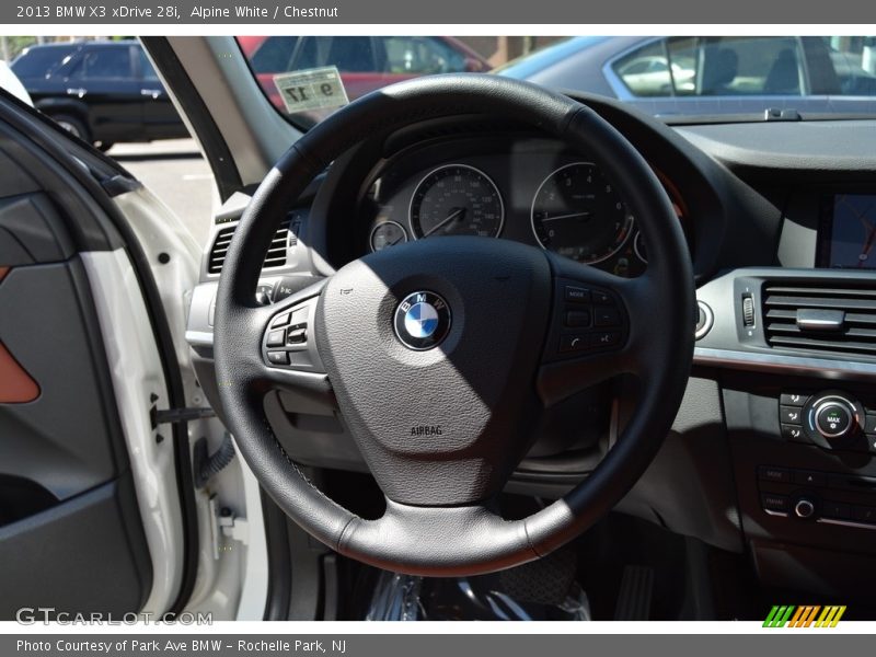 Alpine White / Chestnut 2013 BMW X3 xDrive 28i