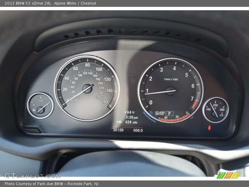 Alpine White / Chestnut 2013 BMW X3 xDrive 28i