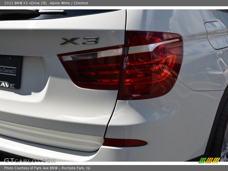 Alpine White / Chestnut 2013 BMW X3 xDrive 28i