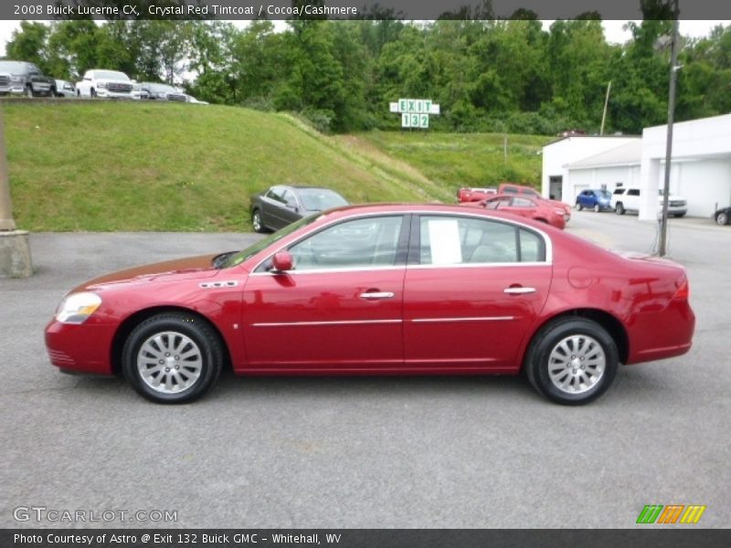 Crystal Red Tintcoat / Cocoa/Cashmere 2008 Buick Lucerne CX