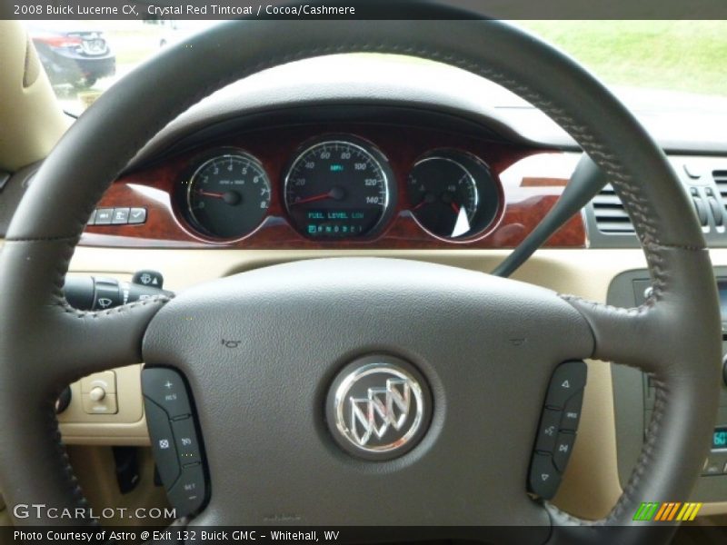Crystal Red Tintcoat / Cocoa/Cashmere 2008 Buick Lucerne CX