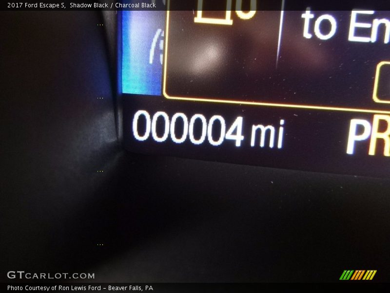 Shadow Black / Charcoal Black 2017 Ford Escape S