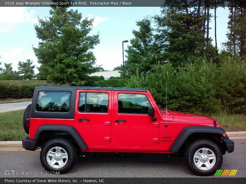 Firecracker Red / Black 2016 Jeep Wrangler Unlimited Sport 4x4 RHD
