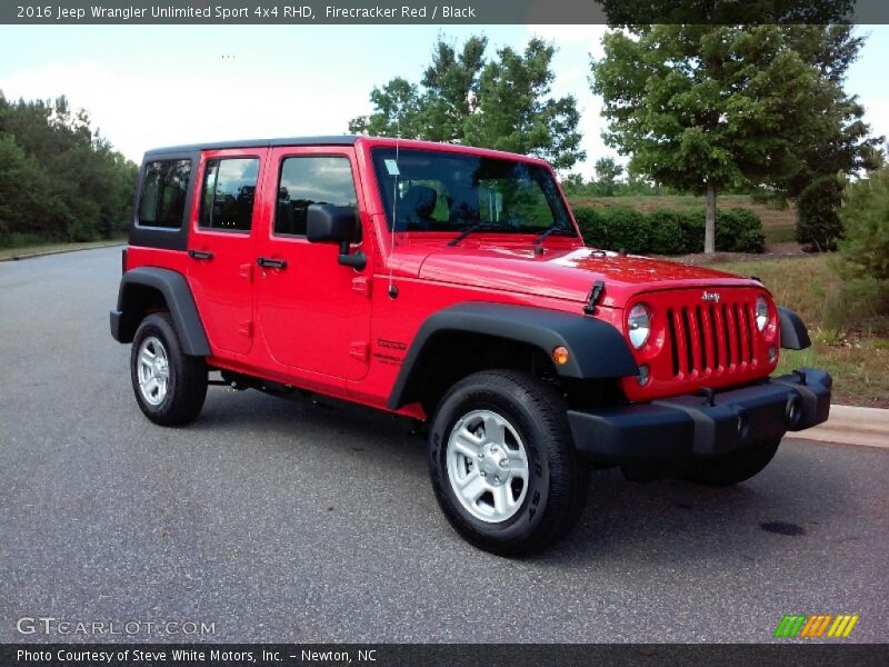 Firecracker Red / Black 2016 Jeep Wrangler Unlimited Sport 4x4 RHD