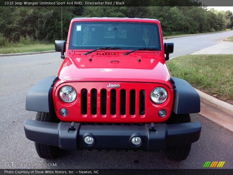 Firecracker Red / Black 2016 Jeep Wrangler Unlimited Sport 4x4 RHD