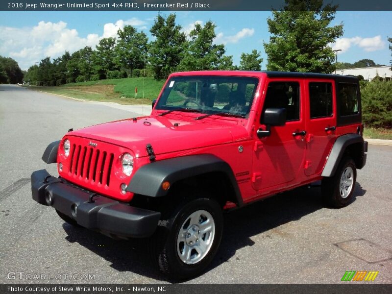 Firecracker Red / Black 2016 Jeep Wrangler Unlimited Sport 4x4 RHD