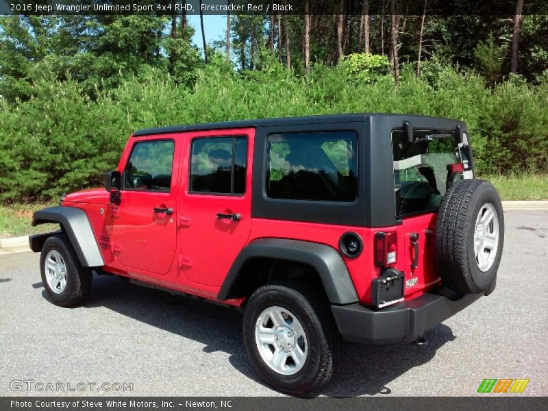 Firecracker Red / Black 2016 Jeep Wrangler Unlimited Sport 4x4 RHD