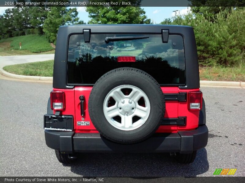 Firecracker Red / Black 2016 Jeep Wrangler Unlimited Sport 4x4 RHD