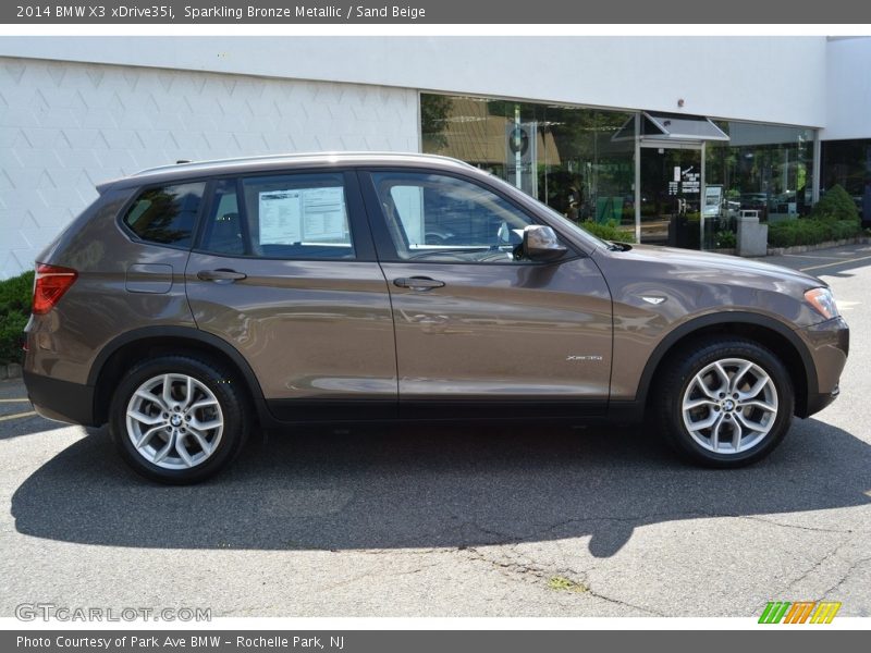 Sparkling Bronze Metallic / Sand Beige 2014 BMW X3 xDrive35i