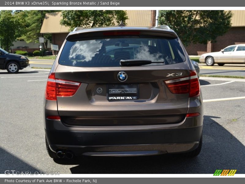 Sparkling Bronze Metallic / Sand Beige 2014 BMW X3 xDrive35i