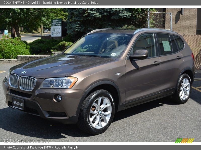 Sparkling Bronze Metallic / Sand Beige 2014 BMW X3 xDrive35i