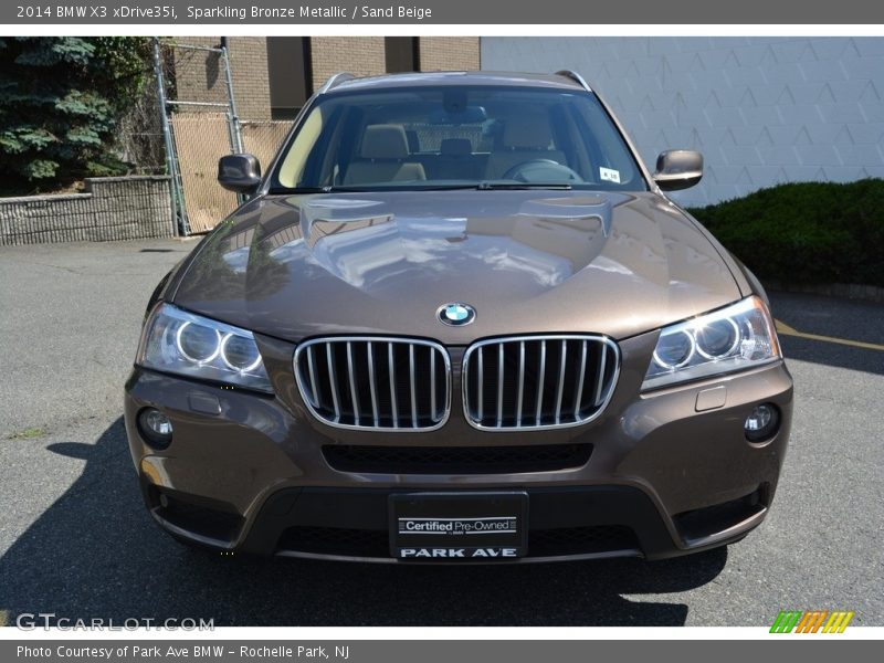 Sparkling Bronze Metallic / Sand Beige 2014 BMW X3 xDrive35i