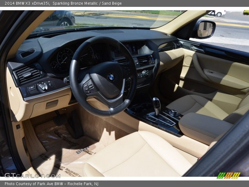 Sparkling Bronze Metallic / Sand Beige 2014 BMW X3 xDrive35i