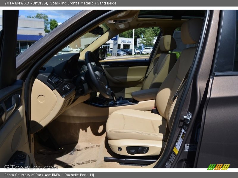 Sparkling Bronze Metallic / Sand Beige 2014 BMW X3 xDrive35i