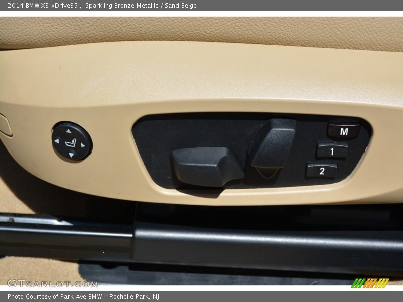 Sparkling Bronze Metallic / Sand Beige 2014 BMW X3 xDrive35i