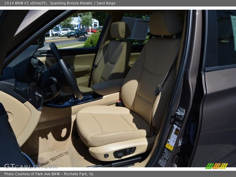 Sparkling Bronze Metallic / Sand Beige 2014 BMW X3 xDrive35i