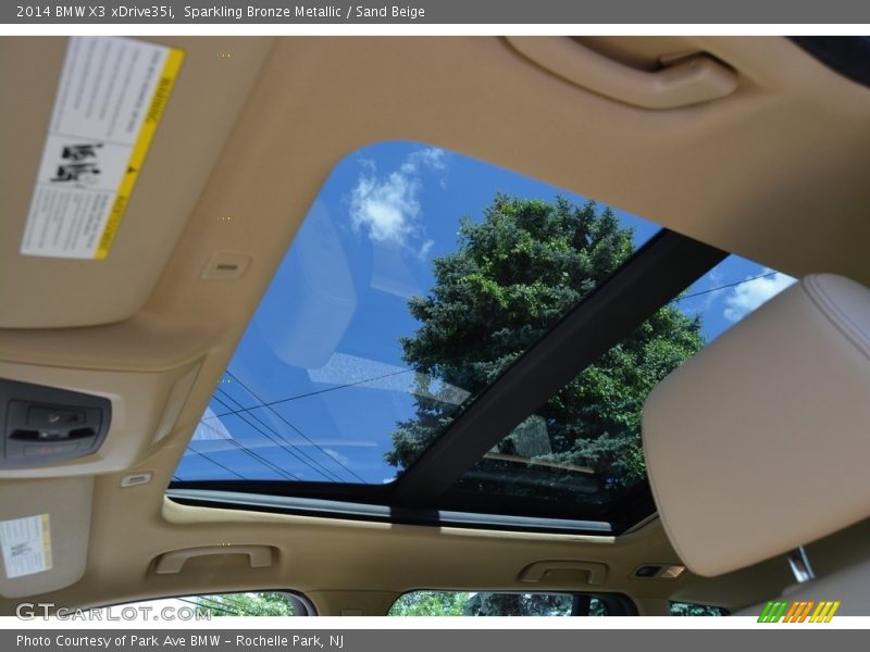 Sparkling Bronze Metallic / Sand Beige 2014 BMW X3 xDrive35i