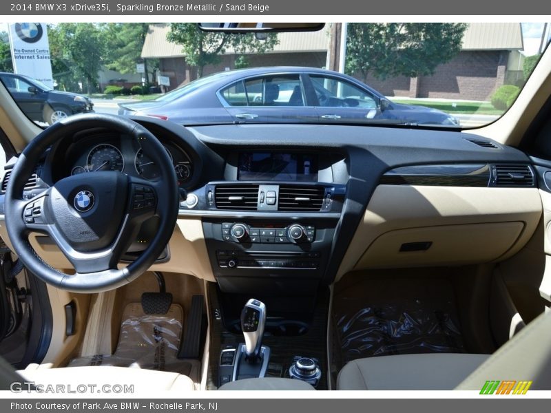 Sparkling Bronze Metallic / Sand Beige 2014 BMW X3 xDrive35i