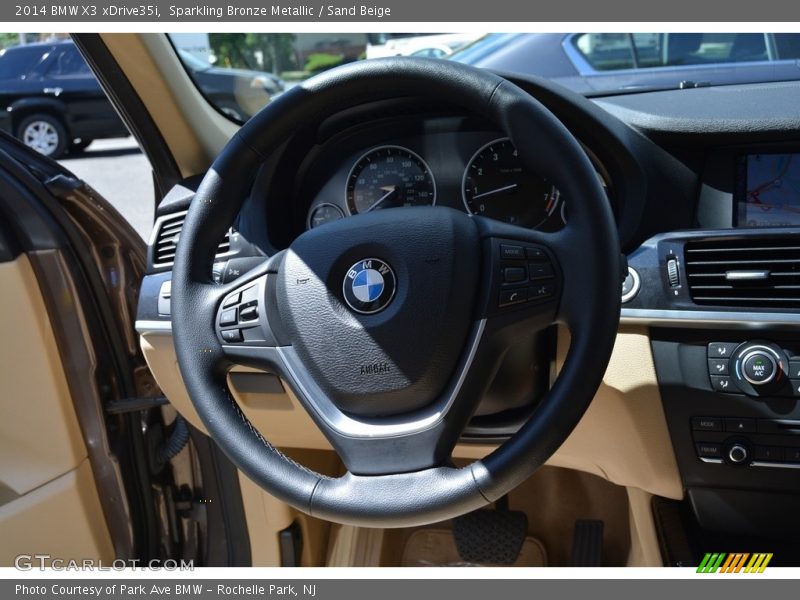 Sparkling Bronze Metallic / Sand Beige 2014 BMW X3 xDrive35i