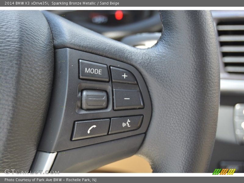 Sparkling Bronze Metallic / Sand Beige 2014 BMW X3 xDrive35i