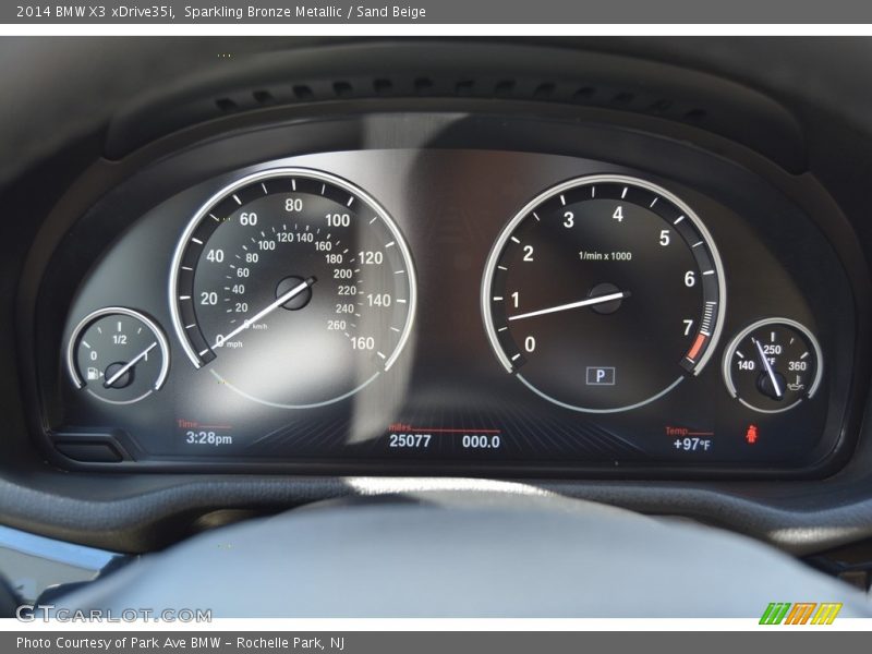 Sparkling Bronze Metallic / Sand Beige 2014 BMW X3 xDrive35i