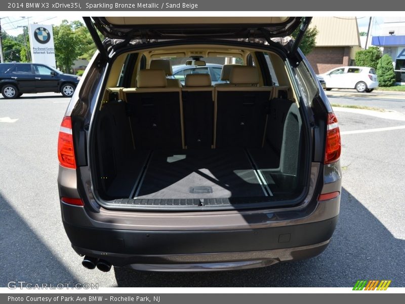 Sparkling Bronze Metallic / Sand Beige 2014 BMW X3 xDrive35i