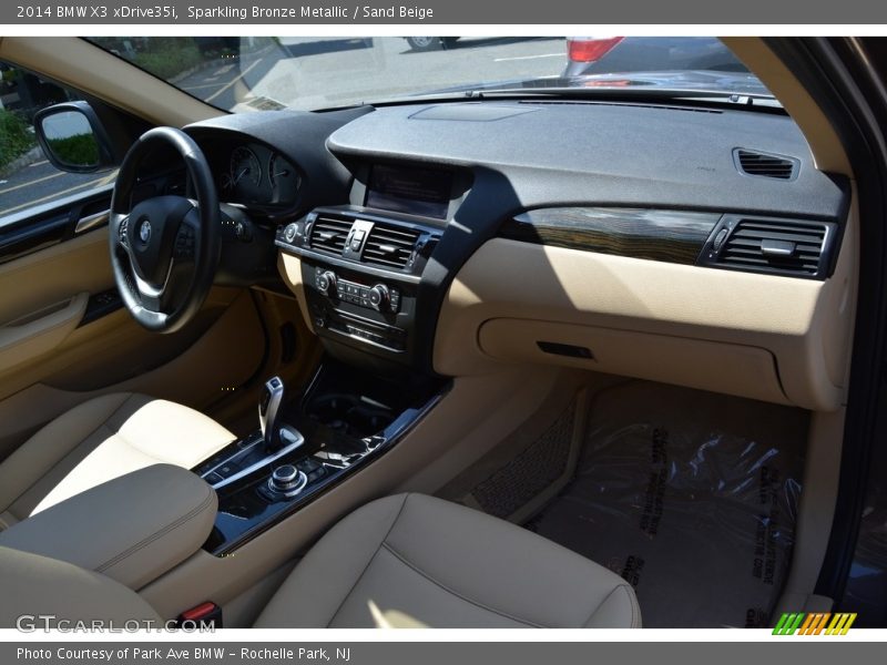 Sparkling Bronze Metallic / Sand Beige 2014 BMW X3 xDrive35i