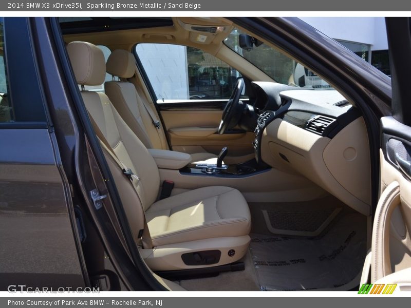Sparkling Bronze Metallic / Sand Beige 2014 BMW X3 xDrive35i
