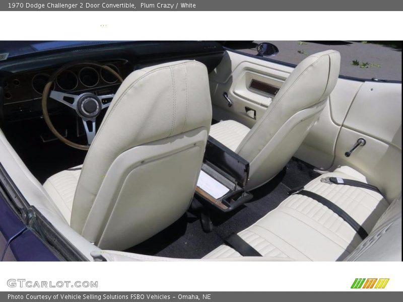 Front Seat of 1970 Challenger 2 Door Convertible