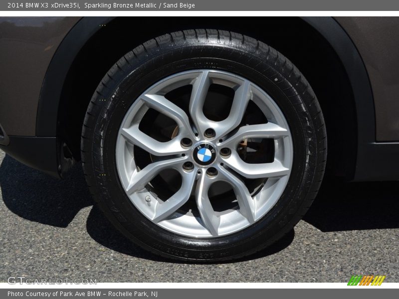 Sparkling Bronze Metallic / Sand Beige 2014 BMW X3 xDrive35i