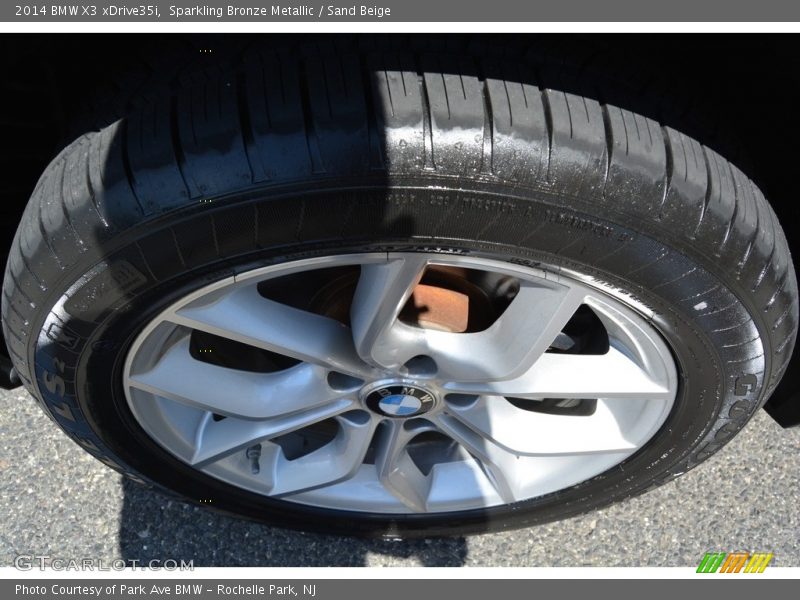 Sparkling Bronze Metallic / Sand Beige 2014 BMW X3 xDrive35i
