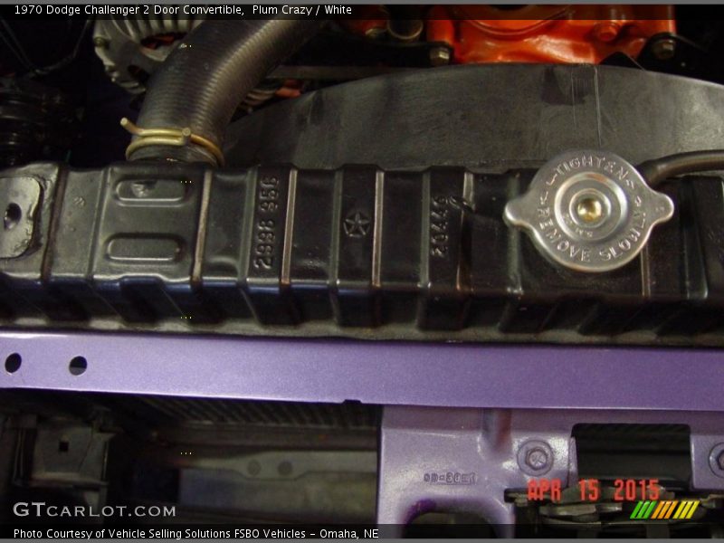 Plum Crazy / White 1970 Dodge Challenger 2 Door Convertible