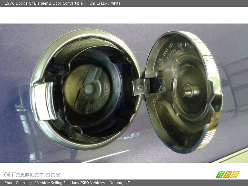 Plum Crazy / White 1970 Dodge Challenger 2 Door Convertible
