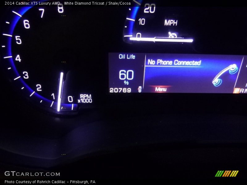 White Diamond Tricoat / Shale/Cocoa 2014 Cadillac XTS Luxury AWD