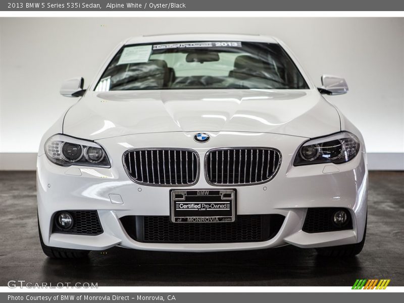 Alpine White / Oyster/Black 2013 BMW 5 Series 535i Sedan