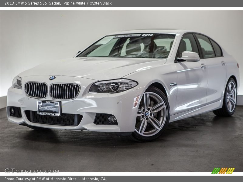 Alpine White / Oyster/Black 2013 BMW 5 Series 535i Sedan