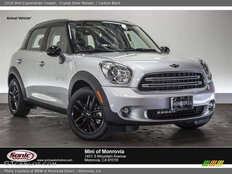 Crystal Silver Metallic / Carbon Black 2016 Mini Countryman Cooper