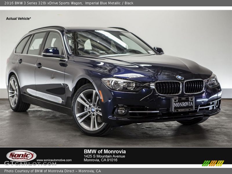 Imperial Blue Metallic / Black 2016 BMW 3 Series 328i xDrive Sports Wagon