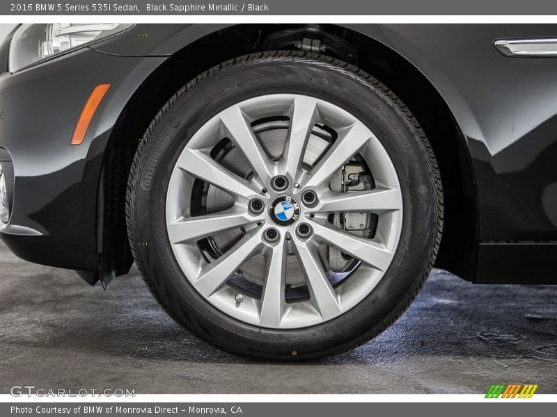 Black Sapphire Metallic / Black 2016 BMW 5 Series 535i Sedan